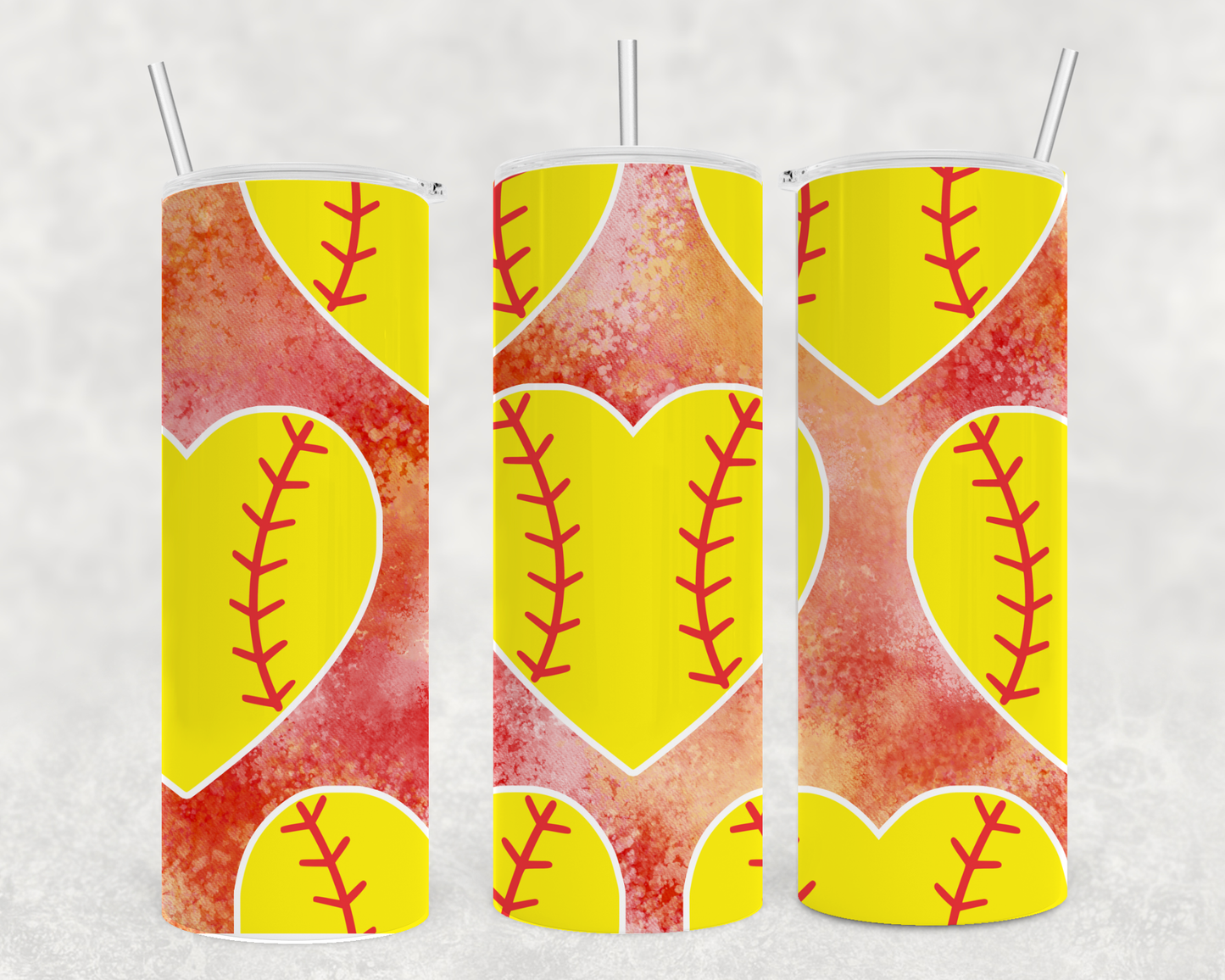 Baseball Heart Tumbler