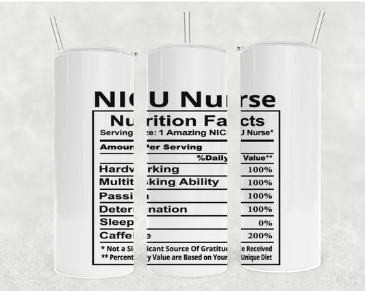 Nicu Nurse Facts Tumbler-Stay Foxy Boutique, Florissant, Missouri