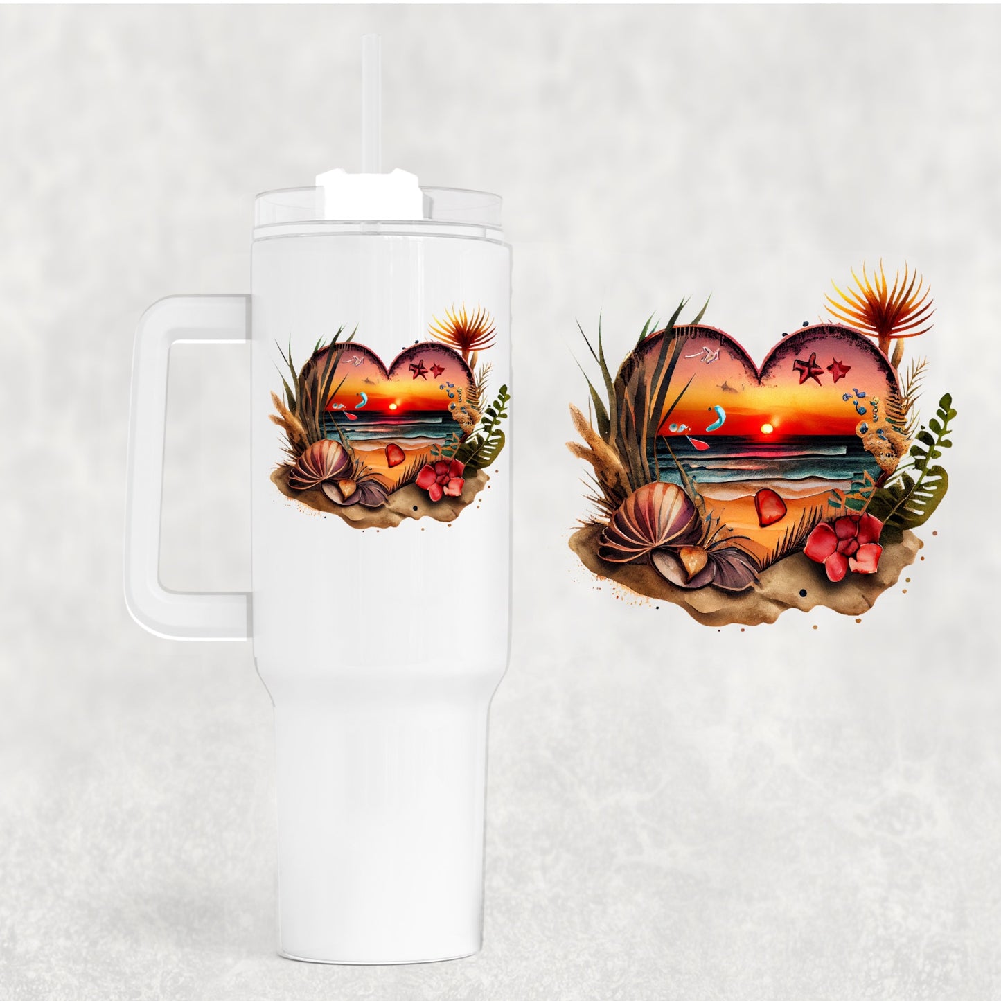 Deep Sunset 40 oz Tumbler Preorder 4 wk tat