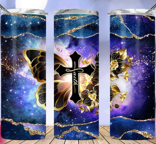 Golden Cross Tumbler