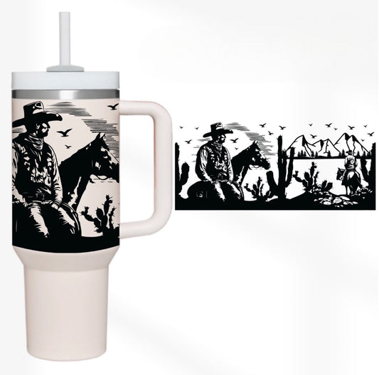 Western 40 oz Tumbler Preorder 4 wk tat