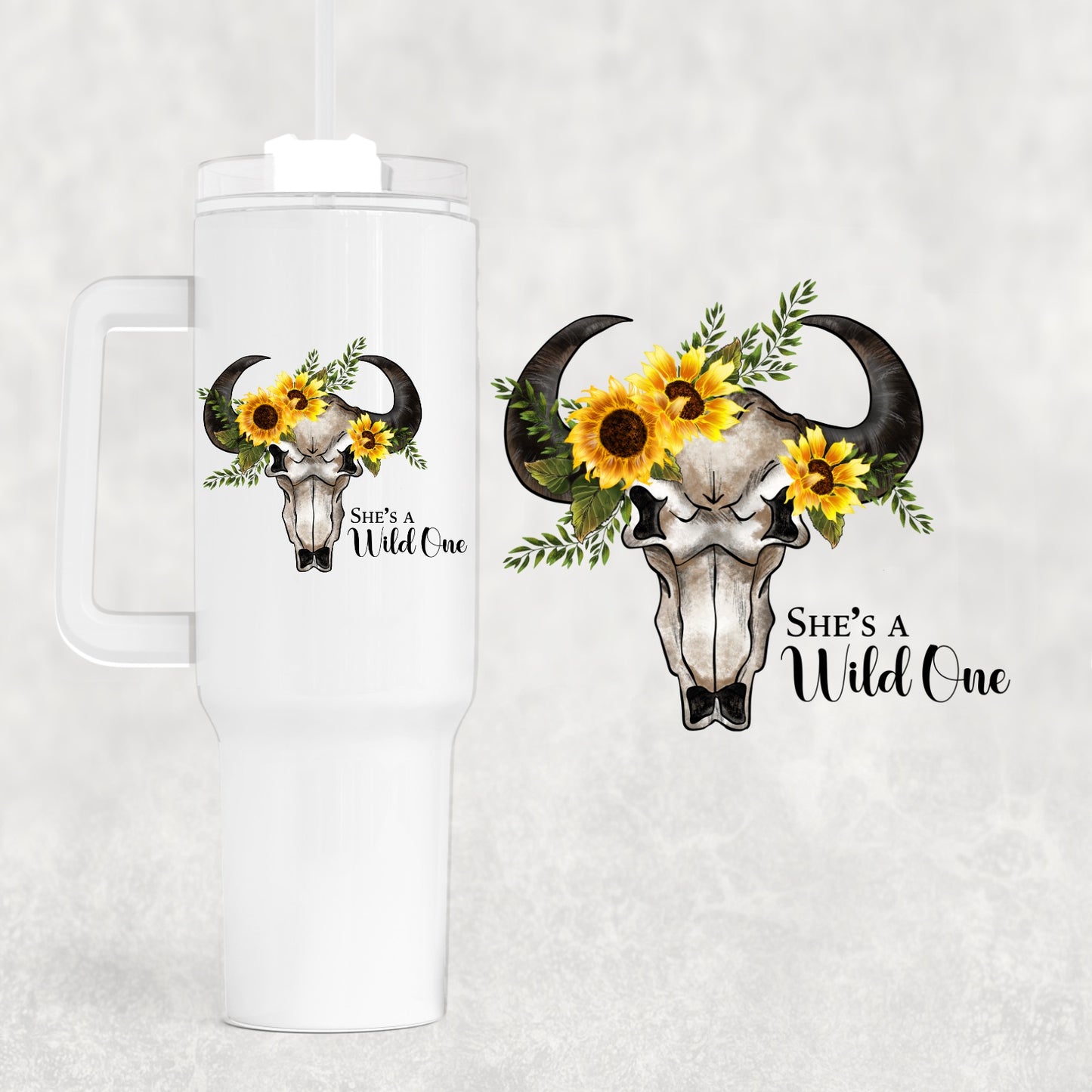 Wild One 40 oz Tumbler Preorder 4 wk tat