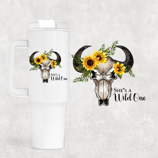 Wild One 40 oz Tumbler Preorder 4 wk tat