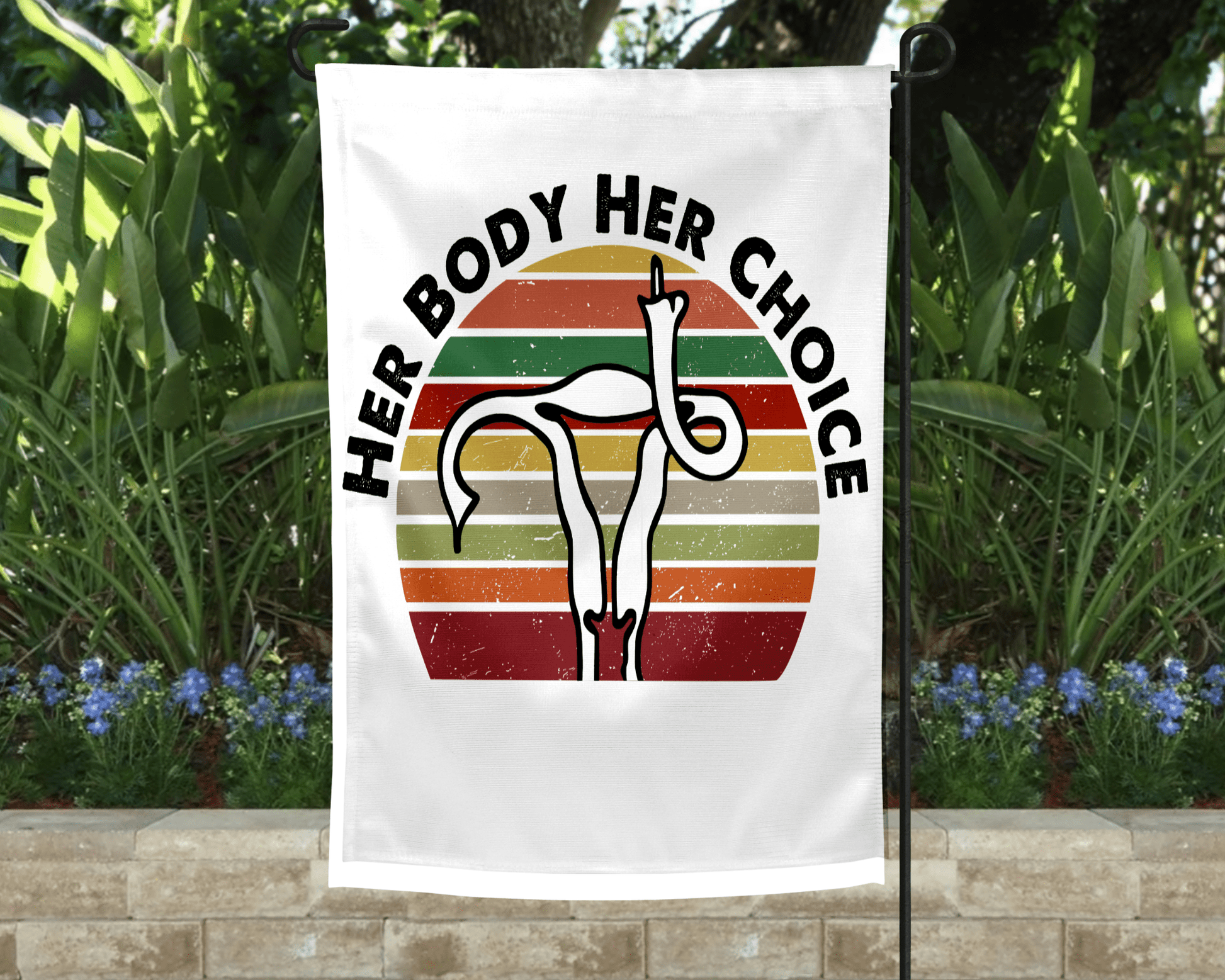 Her Body Garden Flag-Stay Foxy Boutique, Florissant, Missouri