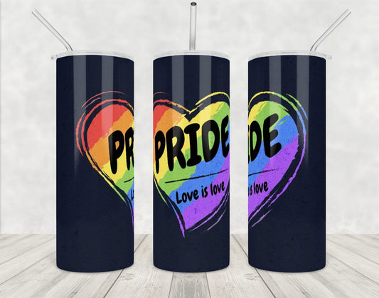 Pride Heart Tumbler-Stay Foxy Boutique, Florissant, Missouri