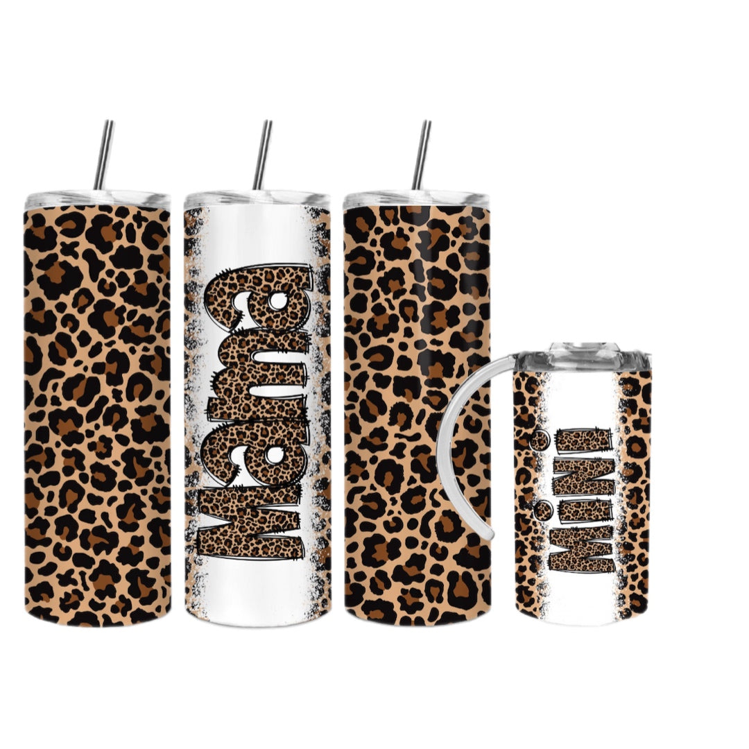 Mama/Mini Full Leopard Tumbler