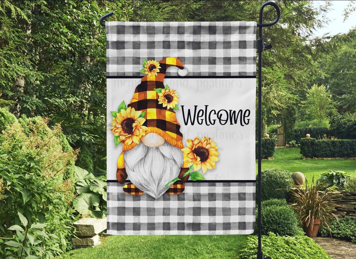 Gnome Welcome Flag