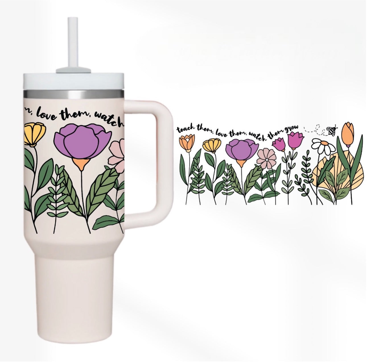 Bloom 40 oz Tumbler Preorder 4 wk tat