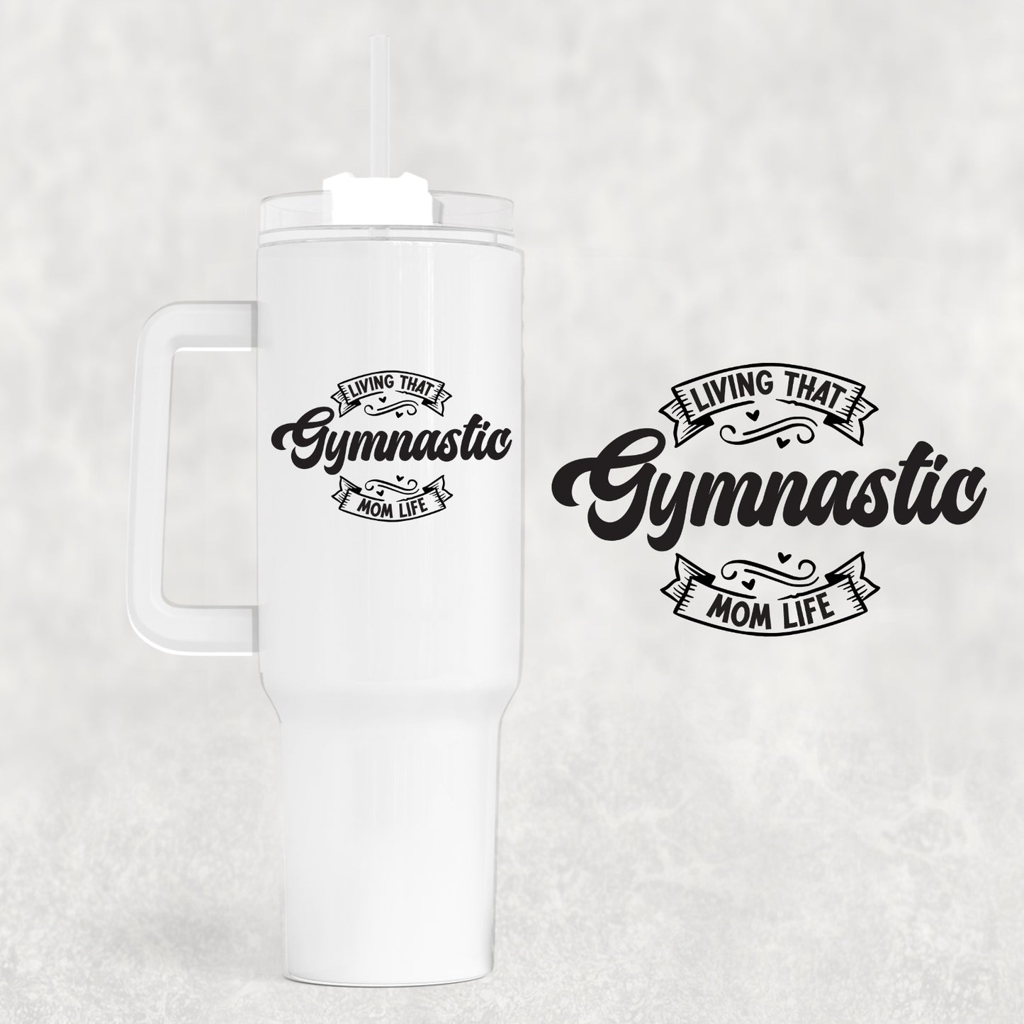 Gymnastics 40 oz Tumbler Preorder 4 wk tat