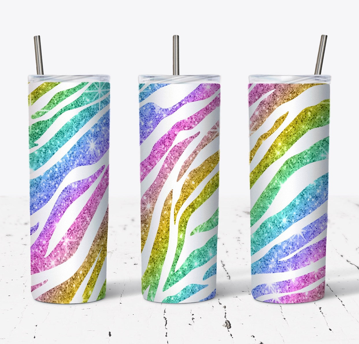 Colorful Animal Print Tumbler