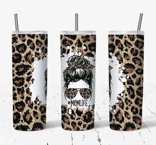 Animal Print #MomLife Tumbler-Stay Foxy Boutique, Florissant, Missouri