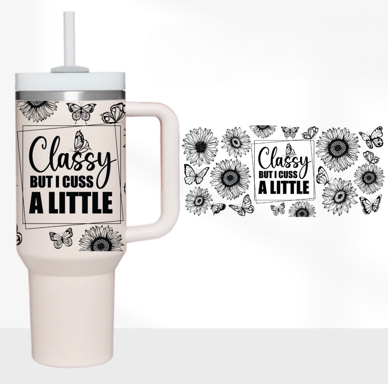 Classy 40 oz Tumbler Preorder 4 wk tat