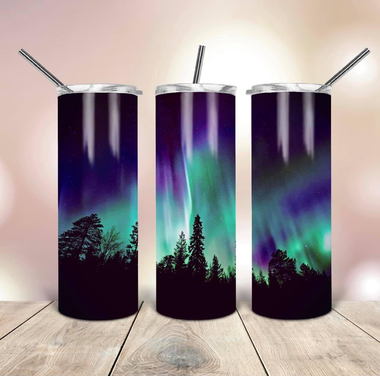 Northern Lights and Nature Tumbler