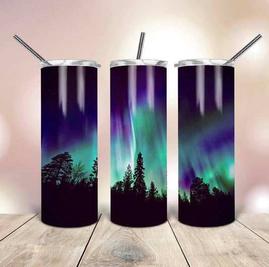 Northern Lights and Nature Tumbler