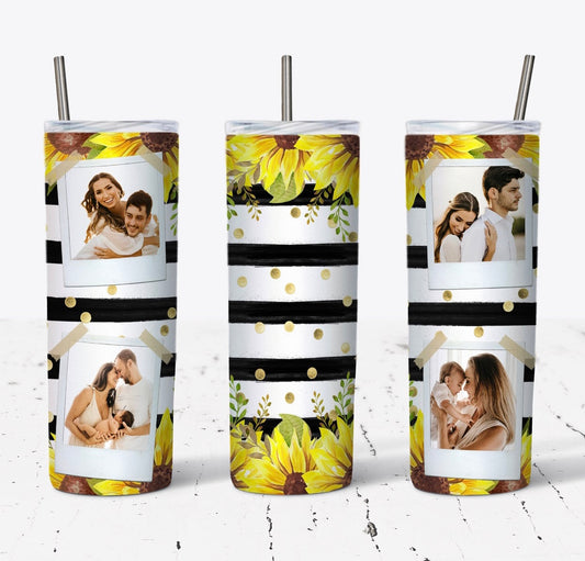 Sunflower Tumbler *ADD YOUR OWN PICTURES