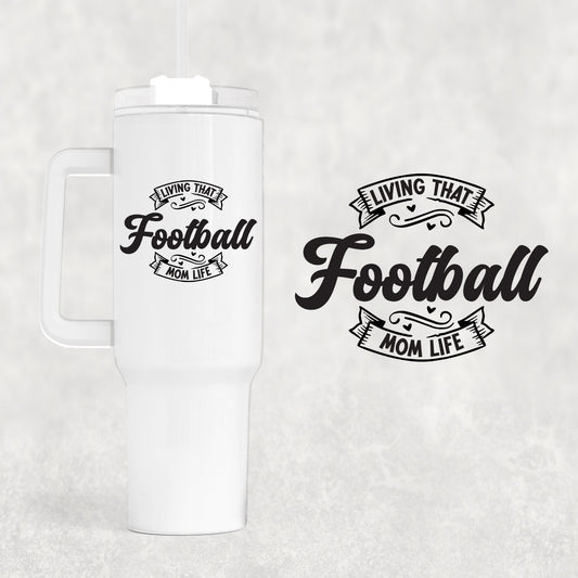 Football 40 oz Tumbler Preorder 4 wk tat