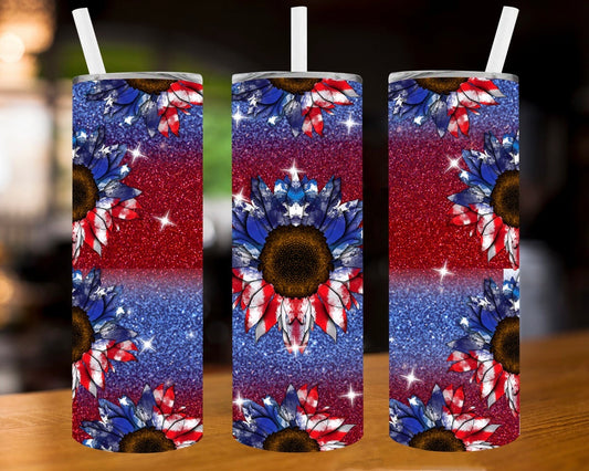 Americana Sunflower Tumbler