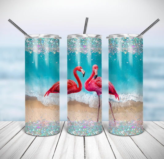 2 Flamingos Tumbler