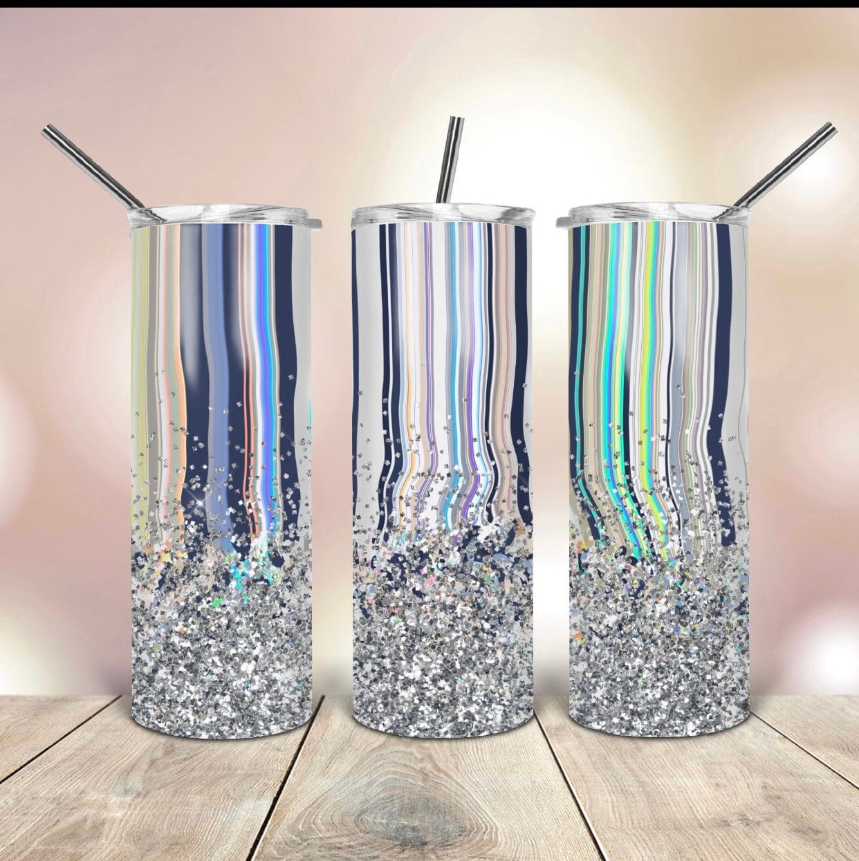 Trippy Glitter Tumbler-Stay Foxy Boutique, Florissant, Missouri