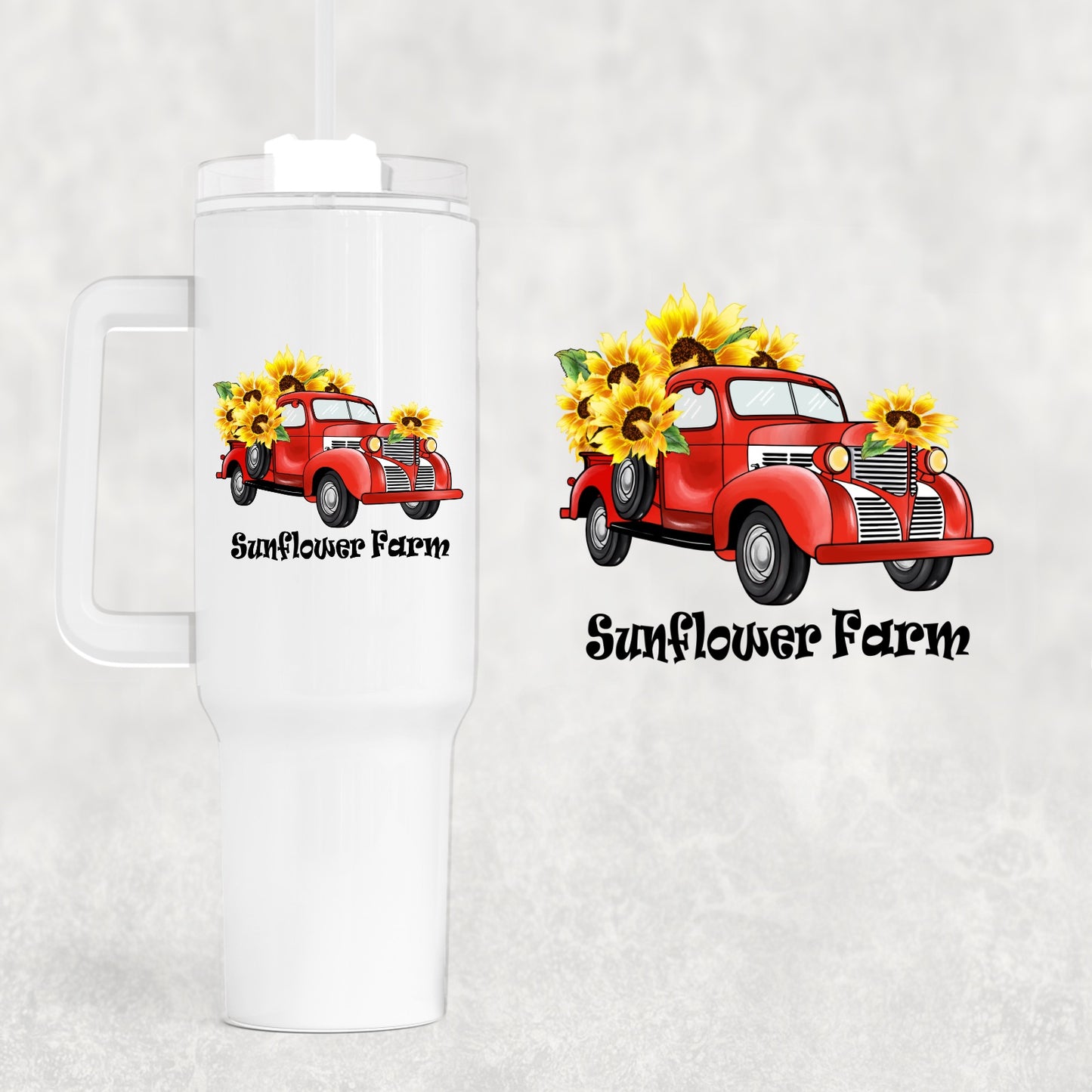 Sunflower Farm 40 oz Tumbler Preorder 4 wk tat