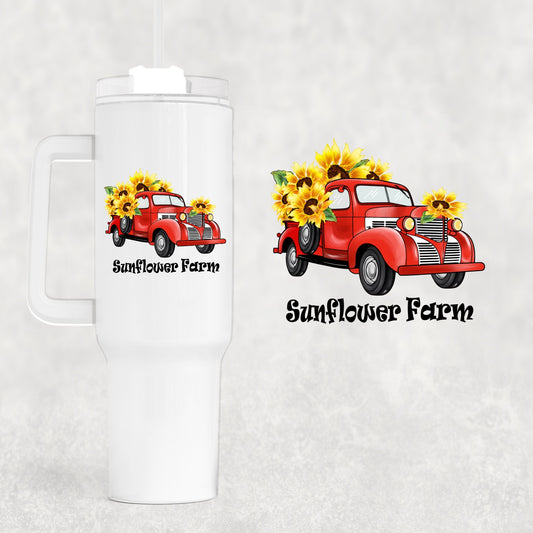 Sunflower Farm 40 oz Tumbler Preorder 4 wk tat