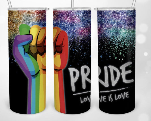 Pride Love Is Love Tumbler-Stay Foxy Boutique, Florissant, Missouri