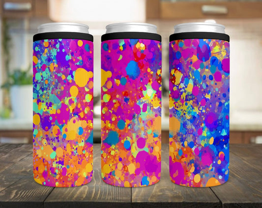 Splatter Paint CAN COOLER