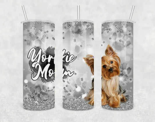 Yorkie Mom Tumbler-Stay Foxy Boutique, Florissant, Missouri