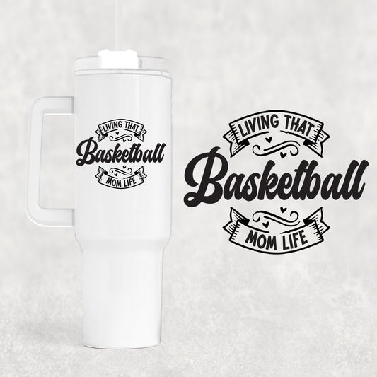 Basketball 40 oz Tumbler Preorder 4 wk tat