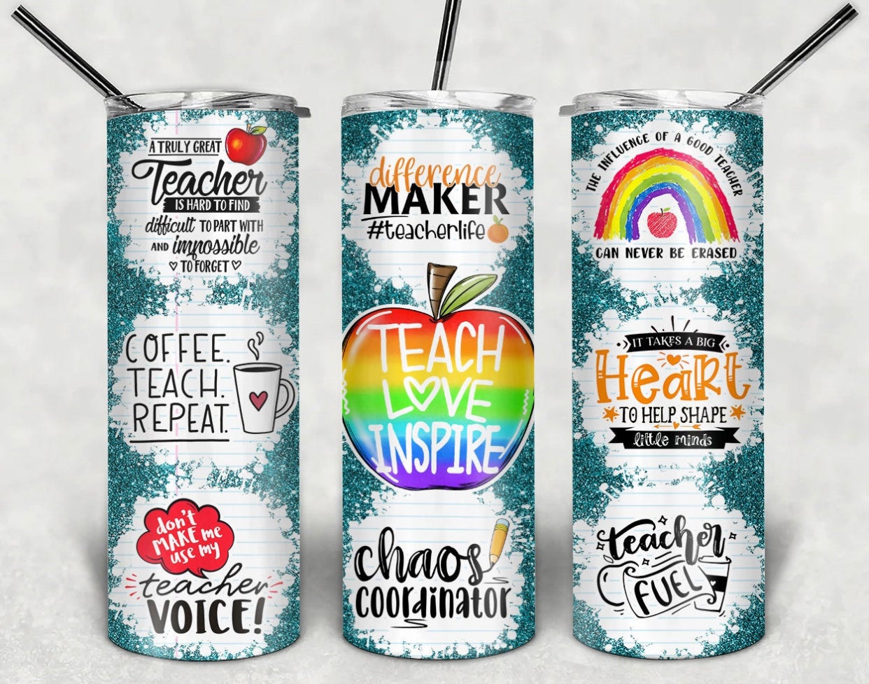 Teach Live Inspire Tumbler-Stay Foxy Boutique, Florissant, Missouri