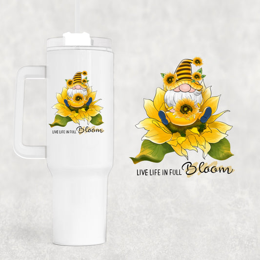 Bloom 40 oz Tumbler Preorder 4 wk tat