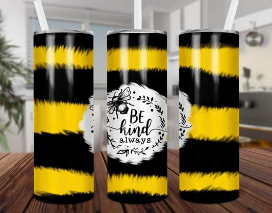 Be Kind Always Stripes Tumbler