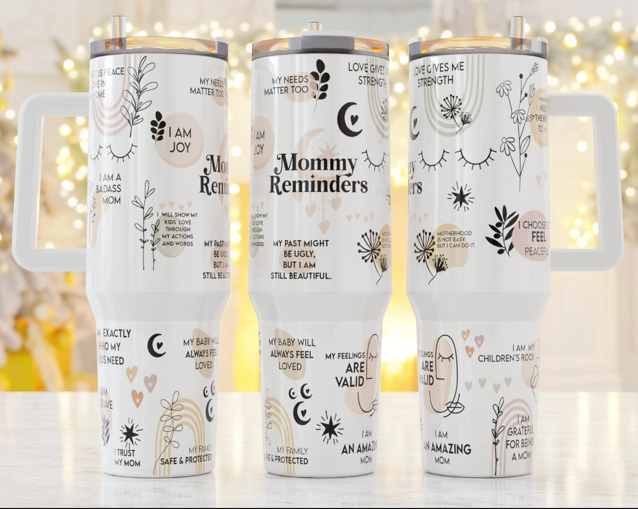 Mommy Reminders 40 oz Tumbler Preorder 4 wk tat