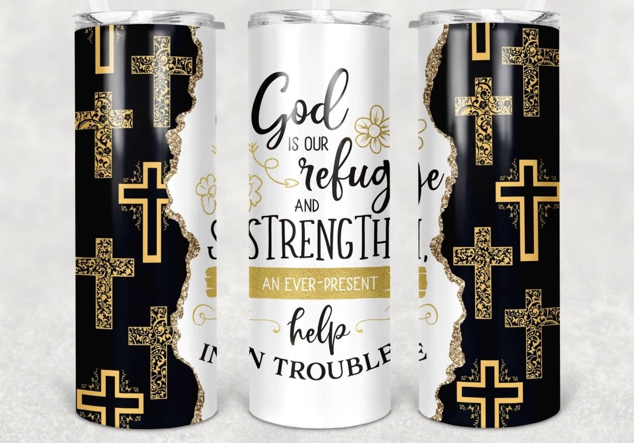 God Is Our Refuge Tumbler-Stay Foxy Boutique, Florissant, Missouri