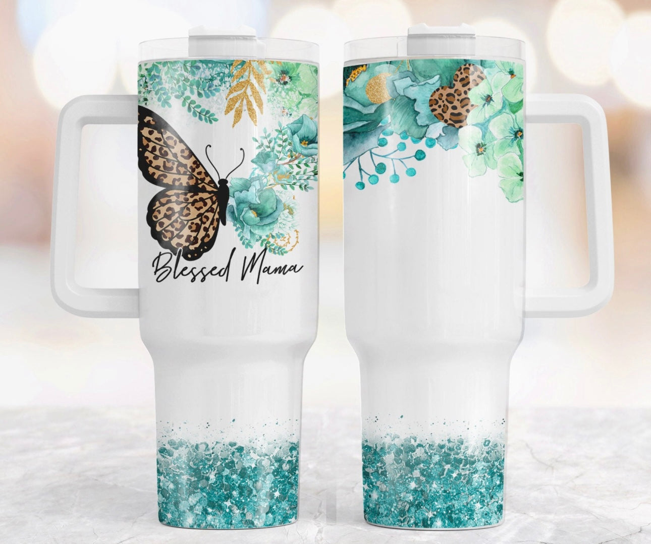 Blessed Mama 40 oz Tumbler Preorder 4 wk tat