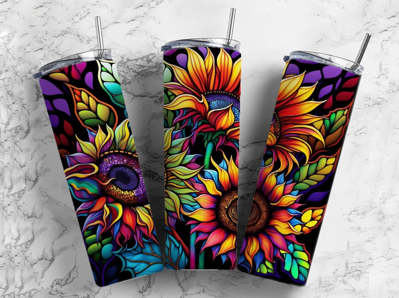 Bold Sunflowers Tumbler