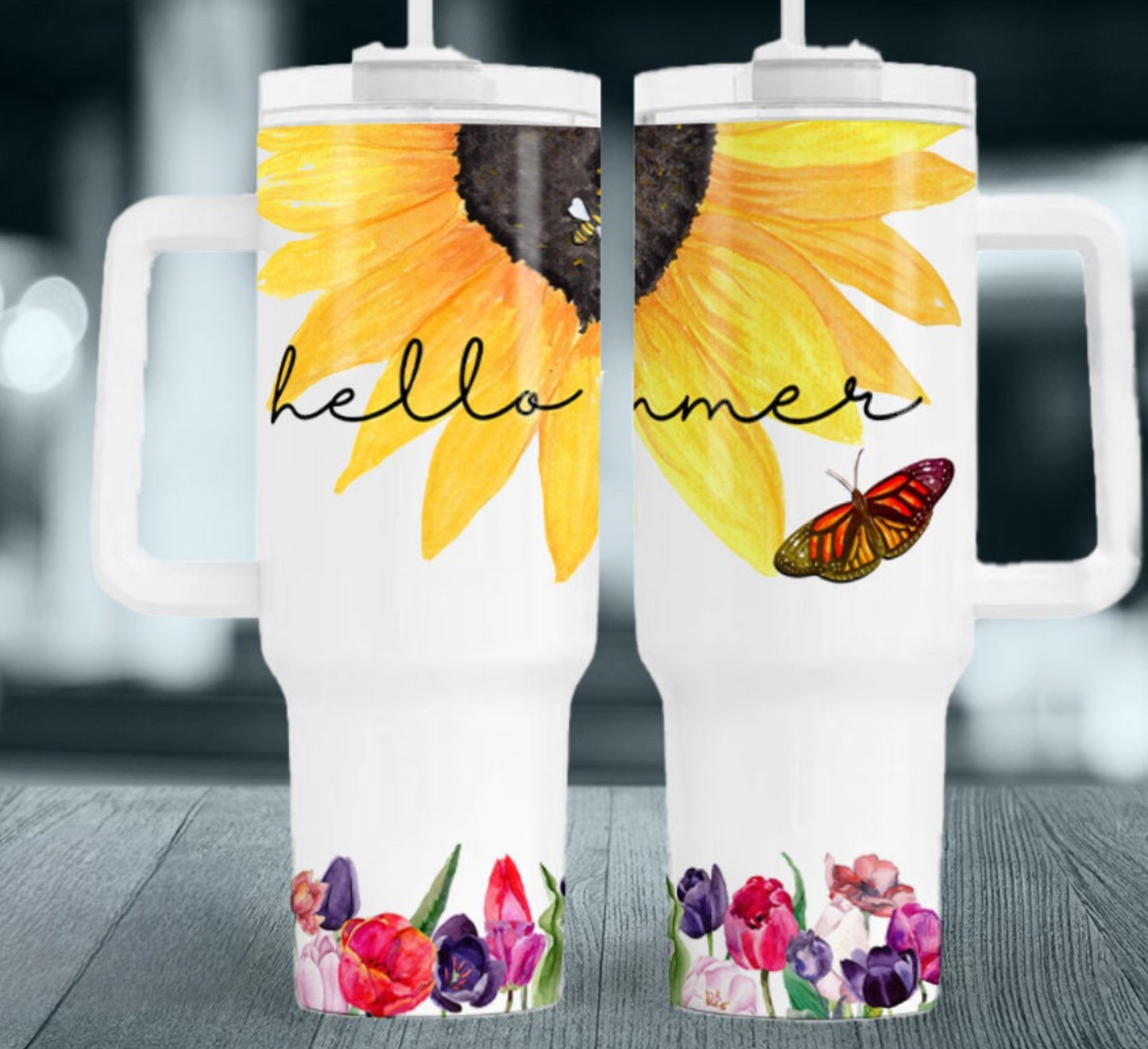 Hello Summer 40 oz Tumbler Preorder 4 wk tat