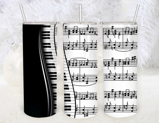 Classic Music Notes Tumbler-Stay Foxy Boutique, Florissant, Missouri