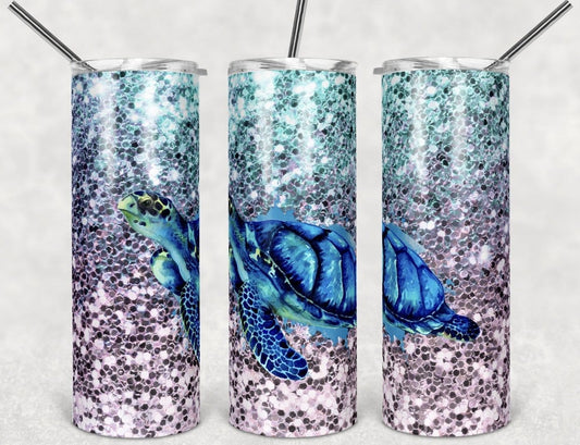 Glitter Turtle Tumbler-Stay Foxy Boutique, Florissant, Missouri