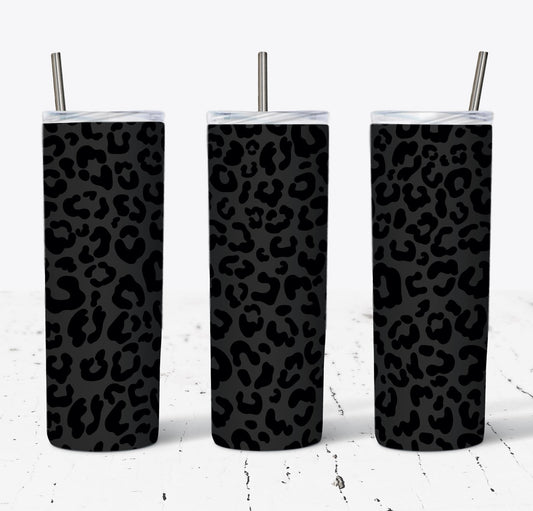 Black Leopard Tumbler