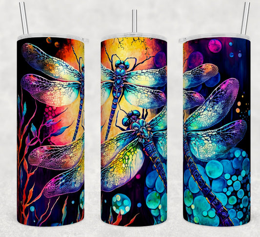 Dragonfly Bubbles Tumbler