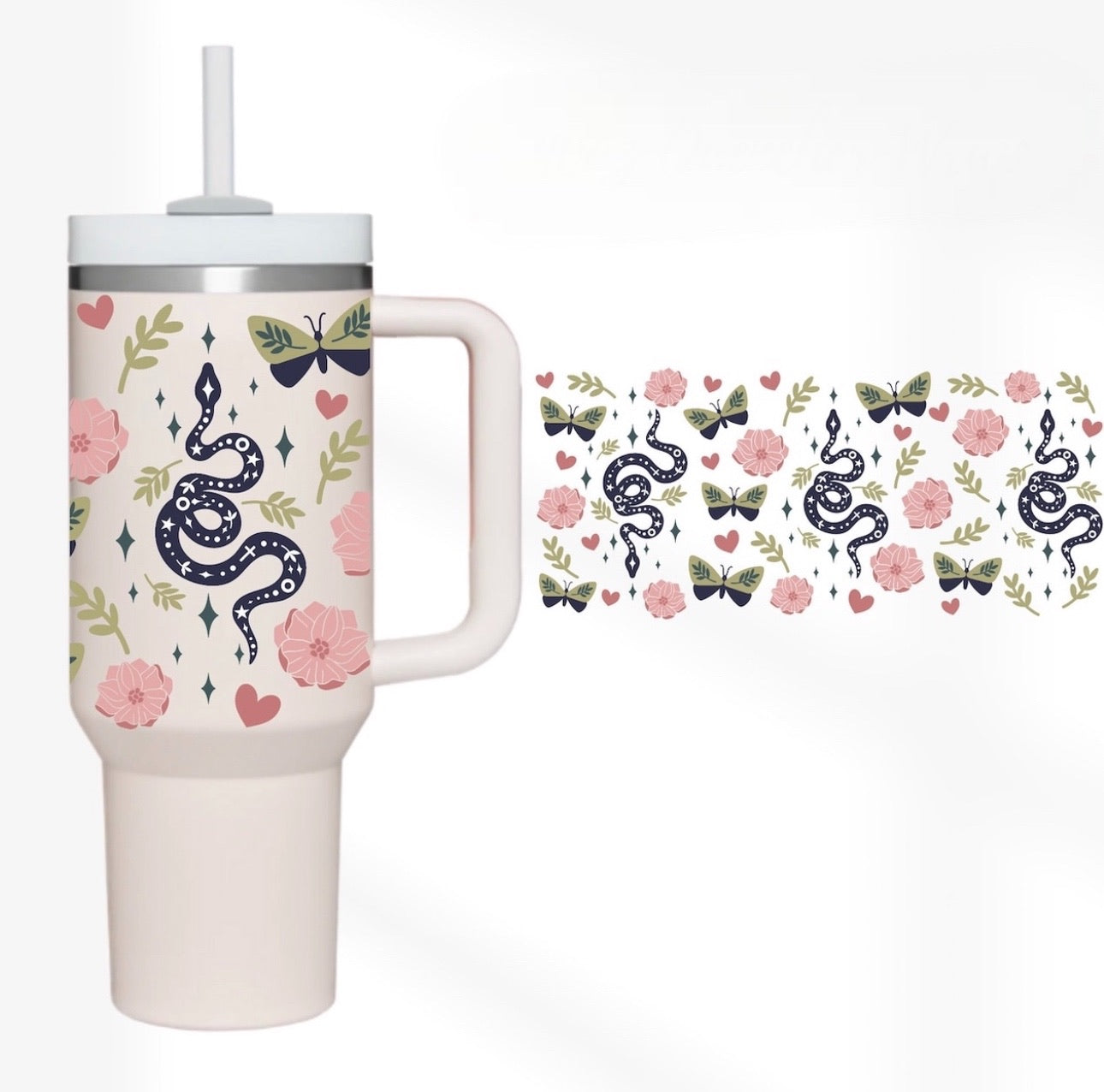 Snake Charm 40 oz Tumbler Preorder 4 wk tat