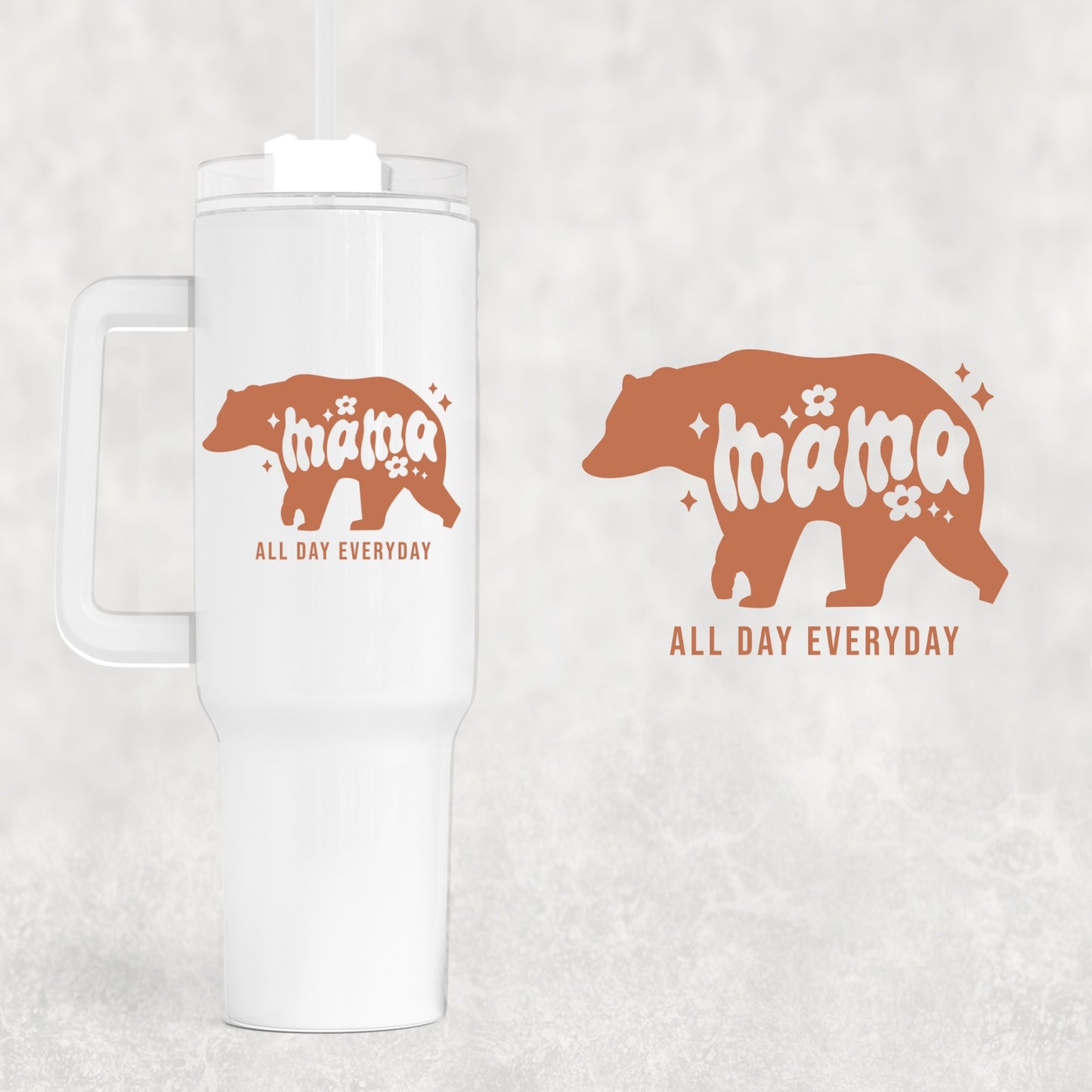 Mama Bear 40 oz Tumbler Preorder 4 wk tat