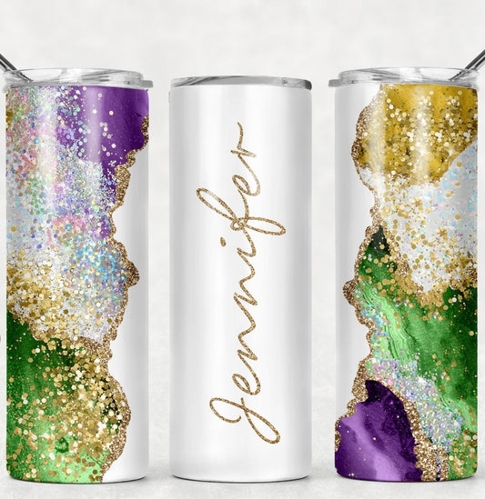 Your Mardi Gras Tumbler