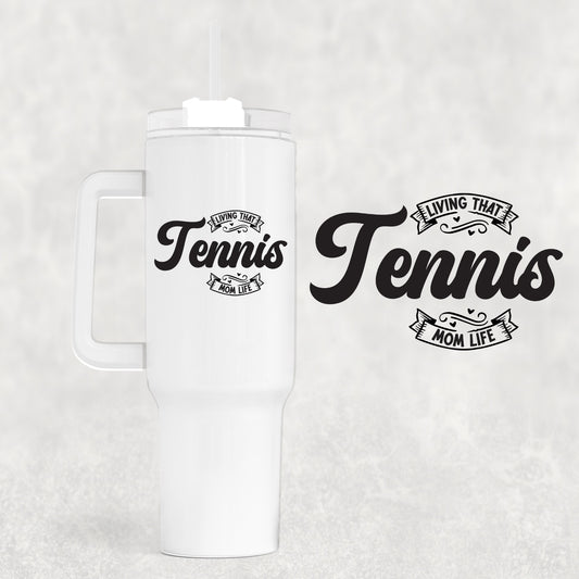 Tennis 40 oz Tumbler Preorder 4 wk tat