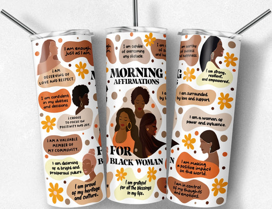 Affirmations For Black Women Tumbler