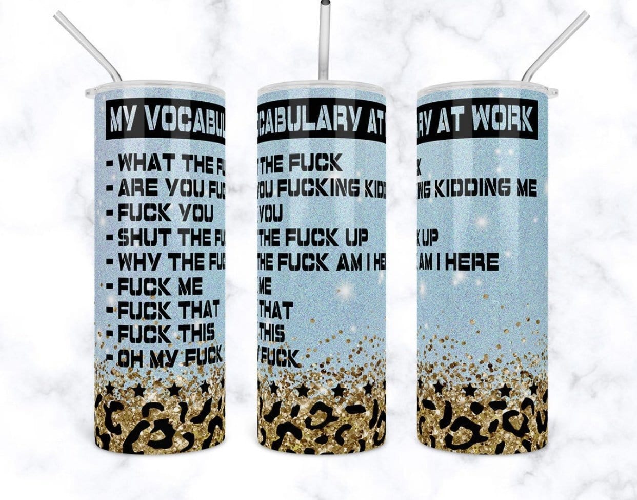 My Vocabulary Tumbler-Stay Foxy Boutique, Florissant, Missouri