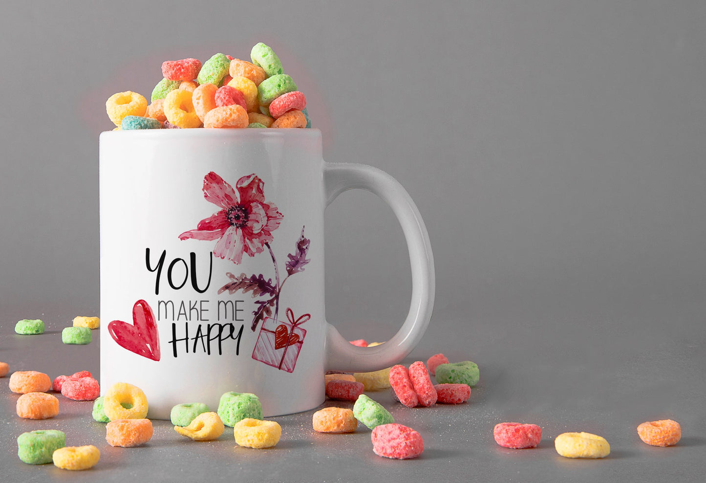 You Make Me Happy Mug /Wine Tumbler-Stay Foxy Boutique, Florissant, Missouri