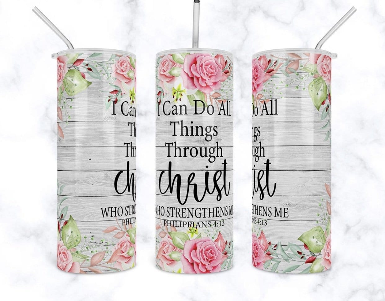 I Can Do All Things Tumbler-Stay Foxy Boutique, Florissant, Missouri