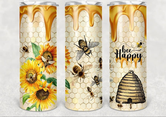 Bee Happy Tumbler